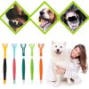 Three-Sided Pet Toothbrush, Toothbrush Cleaning Dog