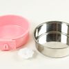 Removable Hanging Food Stainless Steel Water Bowl Cage Bowl