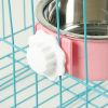 Removable Hanging Food Stainless Steel Water Bowl Cage Bowl