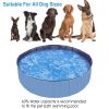 Foldable Pet Swimming Pool Bathing Tub Playmat Kids Pools