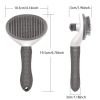 Pet Comb Stainless Dog and Cat Hair Removal Brush