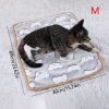 Warming Pet Pad Cartoon Paw Print Bed Plush Sleeping Pad