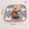 Warming Pet Pad Cartoon Paw Print Bed Plush Sleeping Pad