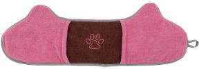 2-in-1 Hand-Inserted Microfiber Pet Grooming Towel and Brush