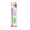 Two Headed Dog Toothbrush Set Canine Dental Hygiene Brush with 2 Finger Brushes