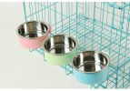 Removable Hanging Food Stainless Steel Water Bowl Cage Bowl