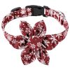 Sunflower Christmas Pet Collar, Bow Tie Collar with Adjustable Buckle