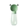 Portable Dog Water Bottle, 2 In 1 Dispenser with Food Container for Traveling