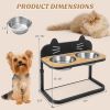 Raised Dog Feeding Station Elevated Pet Feeder