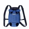 Denim Dog Backpack Outdoor Travel Carrier Bag for Small Dogs