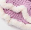 Warm and thickened dog clothes; bow sweater skirt; dog sweater