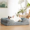 Plush Dog Bed with Removable Washable Cover