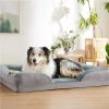 Plush Dog Bed with Removable Washable Cover