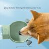 Portable Dog Water Bottle, 2 In 1 Dispenser with Food Container for Traveling