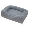 Plush Dog Bed with Removable Washable Cover