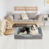 Plush Dog Bed with Removable Washable Cover