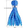 Squeaky Stuffed Interactive Plush Octopus Soft Dog Toys