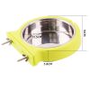 Stainless steel pet bowl hanging bowl tableware overturn proof dog bowl dog bowl