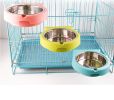 Stainless steel pet bowl hanging bowl tableware overturn proof dog bowl dog bowl