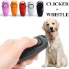 Dog Whistle Clicker; Dog Behavior Training Tool with Keychain