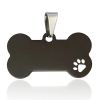 Stainless Steel Bone Shaped Pendant Collars, Metal Pendant for Pet Necklace