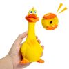 Pet Latex Bite Toy Grows Strangely Standing Chicken Big Mouth Duck