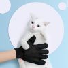 Pet Hair Removal Gloves Massager Bath Cleaning Tool for Dogs