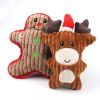 Christmas pet chew toy molar bite-resistant cute cartoon dog toy