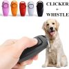 Dog Whistle Clicker; Dog Behavior Training Tool with Keychain