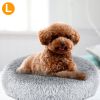 Dog Bed Soft Warm Fleece Puppy Cat Bed Dog Cozy Nest Sofa Bed Cushion L Size