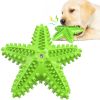 Sea Star Shaped Dog Toothbrush with Sound, Pet Teeth Grinding Toy Dog