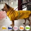 dog raincoat cloak type reflective strip, windproof dog hooded raincoat