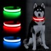 Solar And USB Rechargeable Light Up Pet Collar Waterproof LED For Night Walking