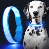 Solar And USB Rechargeable Light Up Pet Collar Waterproof LED For Night Walking