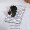 Warming Pet Pad Cartoon Paw Print Bed Plush Sleeping Pad