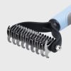 Pet Hair Removal Comb Brush Double Sided Grooming