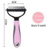 Pet Hair Removal Comb Brush Double Sided Grooming