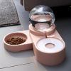 Large Pet Feeder Automatic Drinking Fountain and Food Bowl