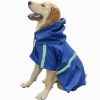 Waterproof Dog Raincoat Leisure Lightweight Reflective Rain Jacket with Hood