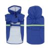 Waterproof Dog Raincoat Leisure Lightweight Reflective Rain Jacket with Hood