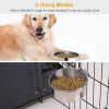 Stainless Steel Dog Bowl, Detachable Pet Cage Food Water Bowl with Clamp Holder