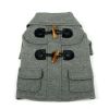 Military Static Riveted Fashion Collared Wool Pet Coat