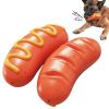 Sausage Dog Chew Toys, Toothbrush, Squeaky Fun for Small- Medium-Large Dogs