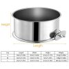 Stainless Steel Dog Bowl, Detachable Pet Cage Food Water Bowl with Clamp Holder