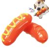 Sausage Dog Chew Toys, Toothbrush, Squeaky Fun for Small- Medium-Large Dogs