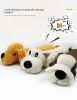 Pet dog gnaws and makes sounds toy dog plush toy; clean teeth toy