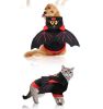 Black Bat Wing Costume Hooded Winter Warm Sweater Halloween Costume